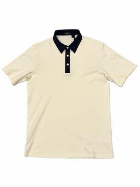 Theory Tech Polo Function Pique Size S White Navy